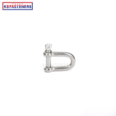 304 316 Stainless steel Long D Forged Screw Pin Anchor Shackle Polished screw Ring Shackle