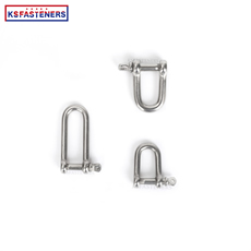 304 316 Stainless steel Long D Forged Screw Pin Anchor Shackle Polished screw Ring Shackle