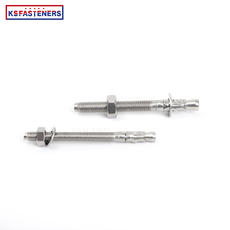 4.8/ 8.8/ 10.9/ 12.9 Grade Wedge Anchor Stainless Steel SS304/316 Galvanized Expansion Wedge Anchor Through Bolts