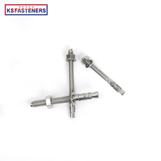 4.8/ 8.8/ 10.9/ 12.9 Grade Wedge Anchor Stainless Steel SS304/316 Galvanized Expansion Wedge Anchor Through Bolts