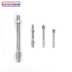 4.8/ 8.8/ 10.9/ 12.9 Grade Wedge Anchor Stainless Steel SS304/316 Galvanized Expansion Wedge Anchor Through Bolts