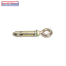 All Kinds Of Anchors With Yellow Zinc 3Pcs/4Pcs Shield Heavy Duty  Anchor Bolt  M6 M8 M10 Fix Bolt For Eye Hook