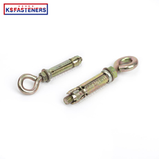 All Kinds Of Anchors With Yellow Zinc 3Pcs/4Pcs Shield Heavy Duty  Anchor Bolt  M6 M8 M10 Fix Bolt For Eye Hook