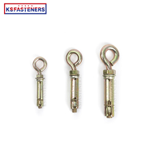 All Kinds Of Anchors With Yellow Zinc 3Pcs/4Pcs Shield Heavy Duty  Anchor Bolt  M6 M8 M10 Fix Bolt For Eye Hook