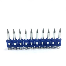 All kinds of different color gas nail steel power drive pins galvanized concrete nail