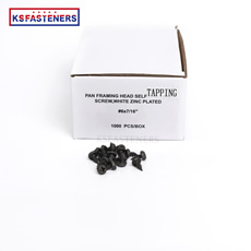 Black Grey Phosphated 6x7-16 Drywall Gypsum Pan Framing Head M6 Stainless Steel Black Self-Drilling Screw