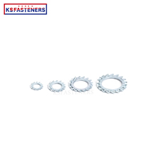 Blue washer ring flat outer tooth lock washer strong metal washer