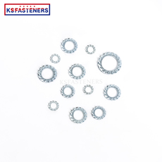 Blue washer ring flat outer tooth lock washer strong metal washer