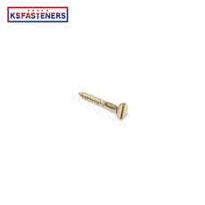 Brass Flat Head Knurled Thumb Screws Countersunk Head Tapping Particleboard Screws for Wooden Boards