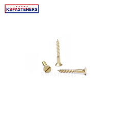 Brass Flat Head Knurled Thumb Screws Countersunk Head Tapping Particleboard Screws for Wooden Boards