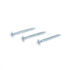 C1022a Zinc Plated Double Countersunk Head Pozi Chipboard Self Tapping Wood Screw