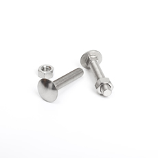 Carriage Stainless Steel Bolts Dome Head Square Neck Bolts Fastener Manufacturing With Nuts