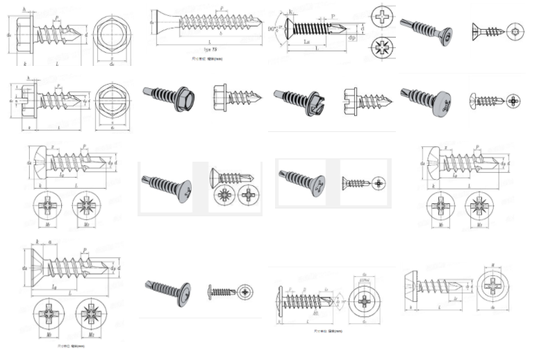 China Factory Wholesale High Quality Hex Washer Head Self Drilling Screws and Hex Self Drilling Screw With Manufacturer Price