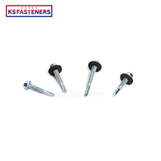 China Wholesales self-drilling screw plated Slott hex washer head self drilling screws with the best price and quality