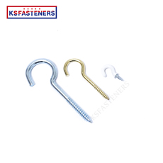 China manufacturer best selling blue and white stainless steel c-type metal screw hook