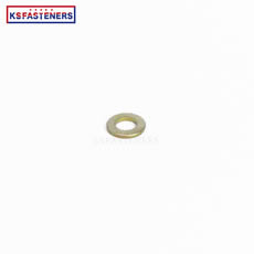 Custom Yellow Zinc Metal Aluminum Washers Round Color Anodized stainless steel flat washer m5 high precision