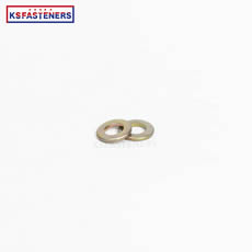 Custom Yellow Zinc Metal Aluminum Washers Round Color Anodized stainless steel flat washer m5 high precision