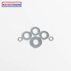 DIN 125 blue white galvanized flat washer medium carbon steel flat washer