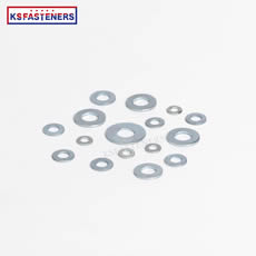 DIN 125 blue white galvanized flat washer medium carbon steel flat washer