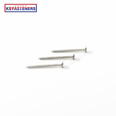 Din7505 Best Quality Nickel Plated Double Csk  Head cross recessed stainless steel  self tapping screws