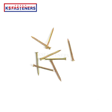 Direct Sale Professional Yellow Zinc Plated Stainless Steel Concrete Nail