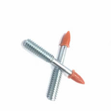 Directly Sell Red Flute Thread Nails M6 Threaded Studs Fixing Nail Powder Drive Pin