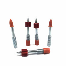 Directly Sell Red Flute Thread Nails M6 Threaded Studs Fixing Nail Powder Drive Pin