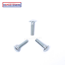 Factory Sales Din 603 Stainless Steel Carrlage Bolts with Nut with  Round Head Grade 8.8 10.9 Galvanized Carriage Bolt