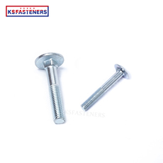 Factory Sales Din 603 Stainless Steel Carrlage Bolts with Nut with  Round Head Grade 8.8 10.9 Galvanized Carriage Bolt