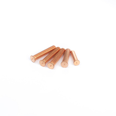 Factory Wholesale Nails Screw Fasteners Precision Capacitor Discharge External Thread Red Copper Welding Stud Bolts