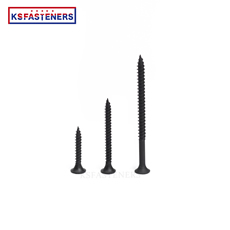 Factory sells black phosphate fine thread black screw drywall screw anchor with best price gypsum screw drywall