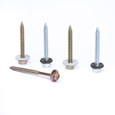 Fast Drill Self Drilling Galvanized Hex Head Self Drilling Screw With Grey Black Epdm Washer For Roofing And Metal