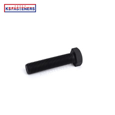 Fastener Din933 High Strength carbon steel Grade 8.8 Black Hex Bolt And Nut