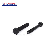 Fastener Din933 High Strength carbon steel Grade 8.8 Black Hex Bolt And Nut