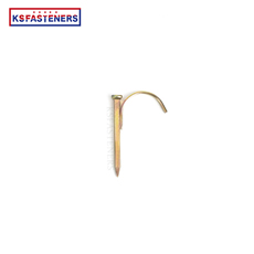 Fasteners Professional Carbon Steel Galvanized Conduit Hook Nails with White/Yellow Zinc Conduit Hook Nail