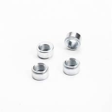 Flat Round Head Knurl Nut M6 Step White Zinc Thumb Din467 Knurled