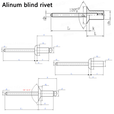 Free sample customized open type stainless steel aluminium pop head blind rivets