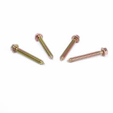 Galvanized Yellow Zinc Gold Color Brass Screw Din7504k washer hex head self drilling roofing self-drilling screw