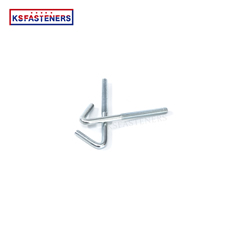 Galvanized carbon steel L shape J type  hook bolt M6 M10 M16  foundation anchor bolt hanger L bolt roofing hook