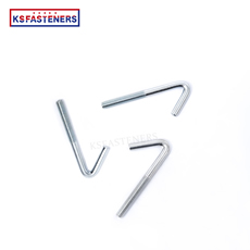 Galvanized carbon steel L shape J type  hook bolt M6 M10 M16  foundation anchor bolt hanger L bolt roofing hook