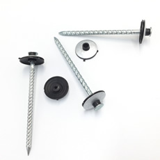 Galvanized twisted shank roofing screw 4.0mmX90 zinc rubber washer steel roofing nails umbrella roofing nails