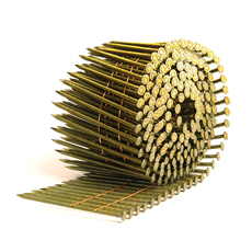 High Quality .099" Wooden Pallet Framing Wire Coil Nails 15 Degree Galvanized Coil Nails 11/4 Collated Common Coil Roofing Nails