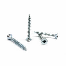 High Quality Chipboard Screws with Yellow Zinc Plated Csk Head Din7505 Harden Furniture Torx Chipboard Screw