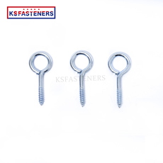 High Quality Durable Blue White Galvanized Carbon Steel Stainless Steel Self Tapping Screws Wooden Eye Hook Screws