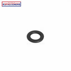 High strength insulating durable black steel flat washers zinc plated