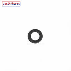 High strength insulating durable black steel flat washers zinc plated