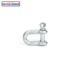 Hot Sale Adjustable G209 Galvanized Mooring Pin Shackles Carbon Steel Forged Anchor Chain D shackle