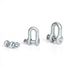 Hot Sale Adjustable G209 Galvanized Mooring Pin Shackles Carbon Steel Forged Anchor Chain D shackle