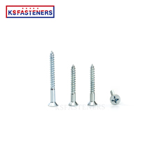 Hot Sale Blue White Precision White Galvanized Countersunk Head Thread Forming Screws