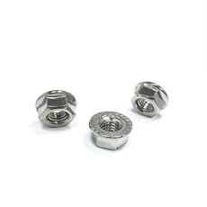 Hot Sales Stainless Steel Or Zinc Plated Serrated Nuts Hex Flanged Nut M8 M10 HDG